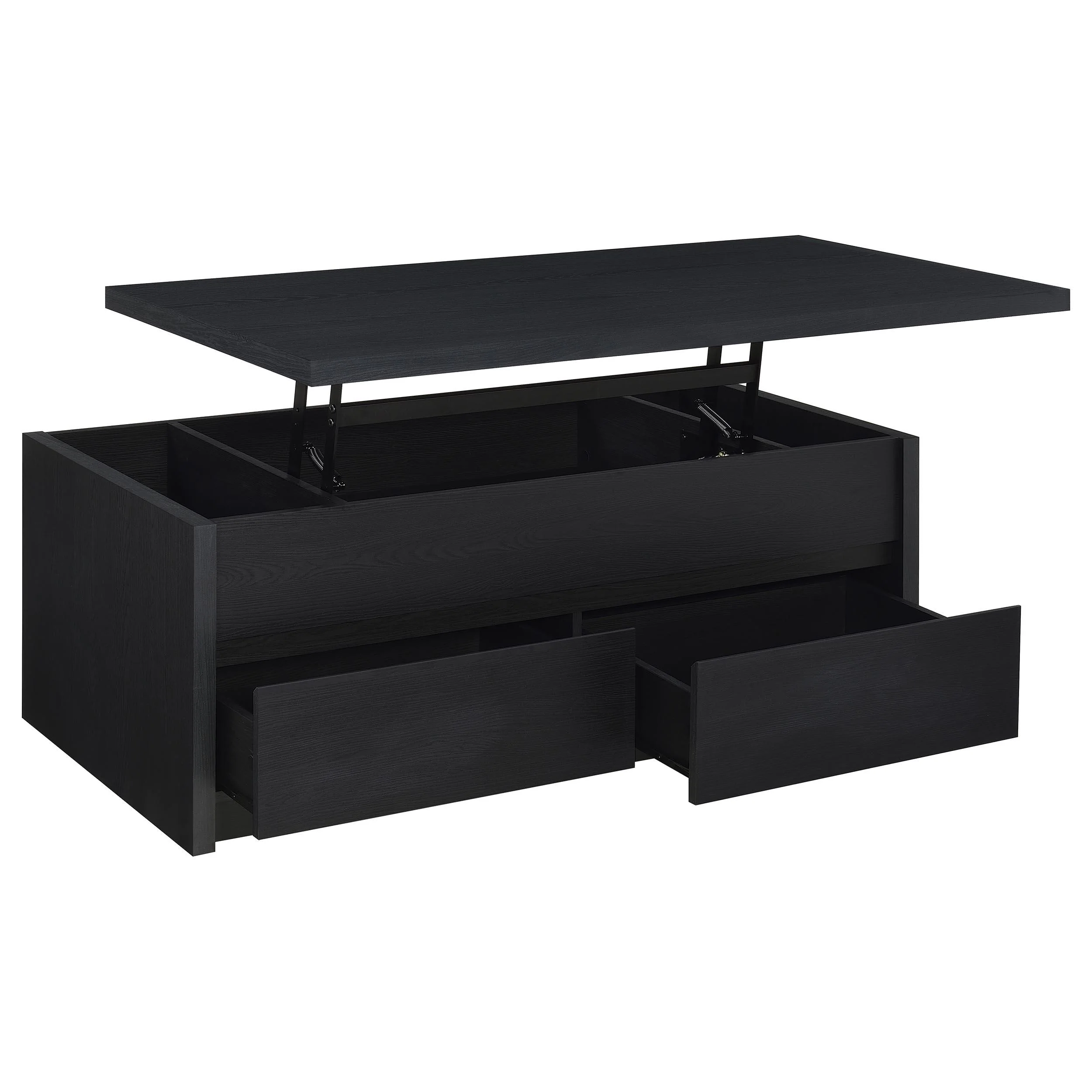 Knapp Black 2-piece Lift Top Coffee Table Set - Image 9