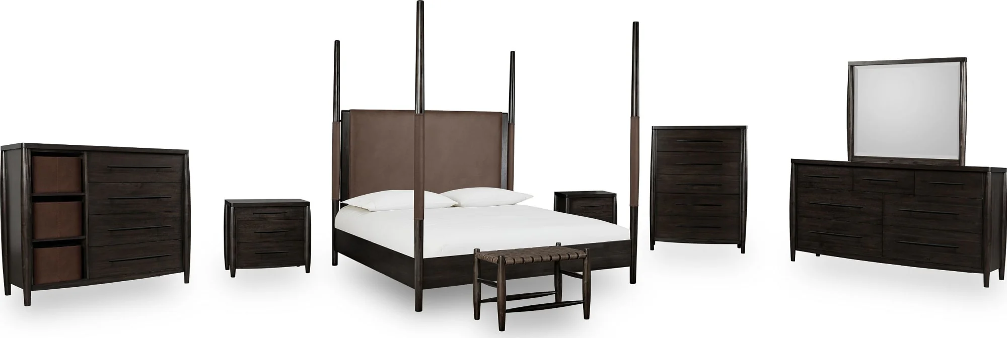 Koko Minx California King Upholstered Poster Bed - Image 10