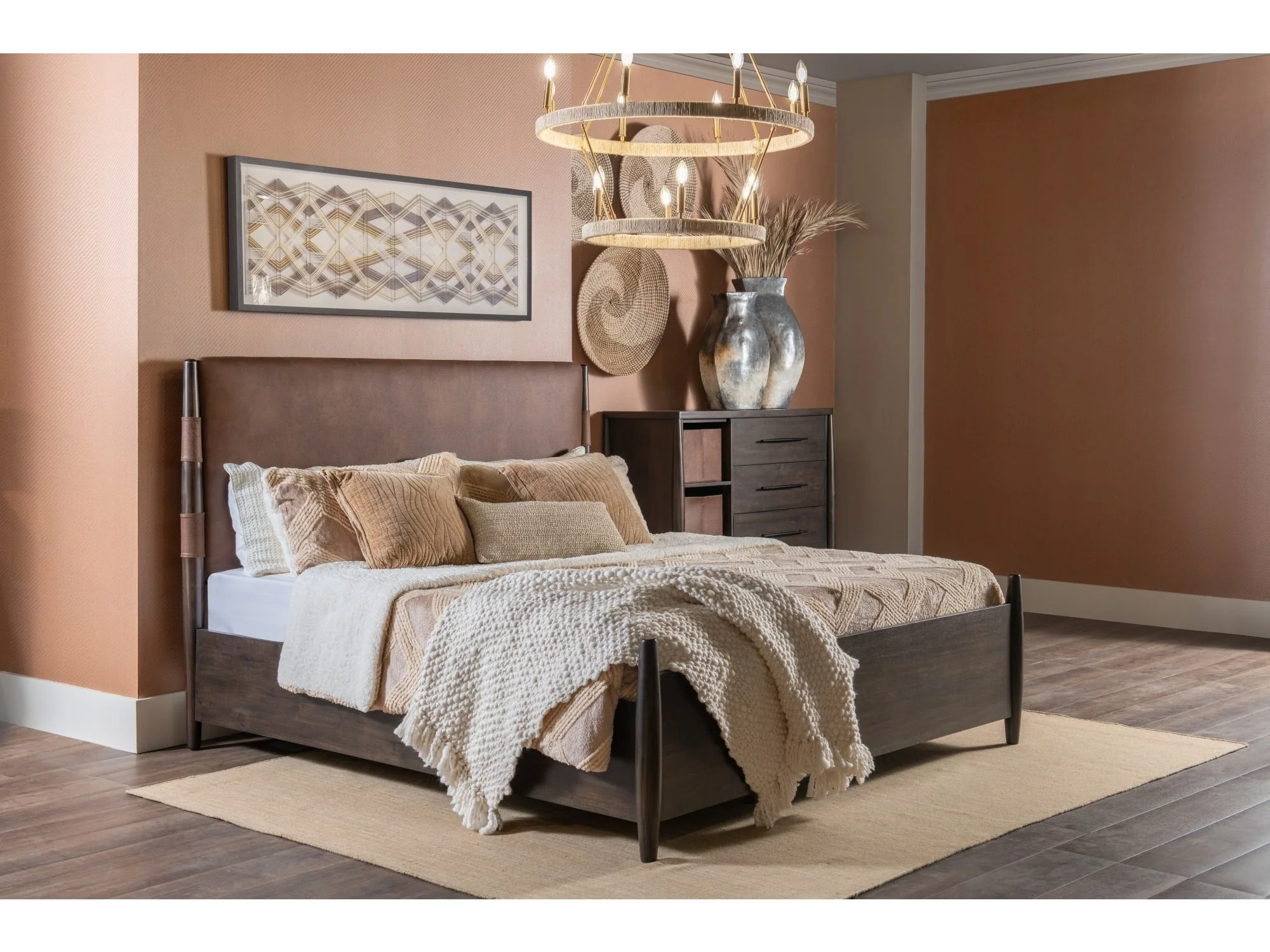 Koko Minx Queen Upholstered Panel Bed