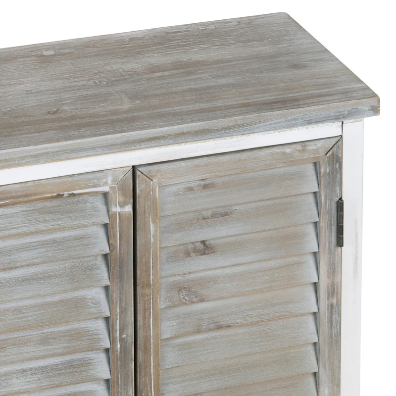 Kona Beach White/Brown Six-Door Sideboard - Image 2
