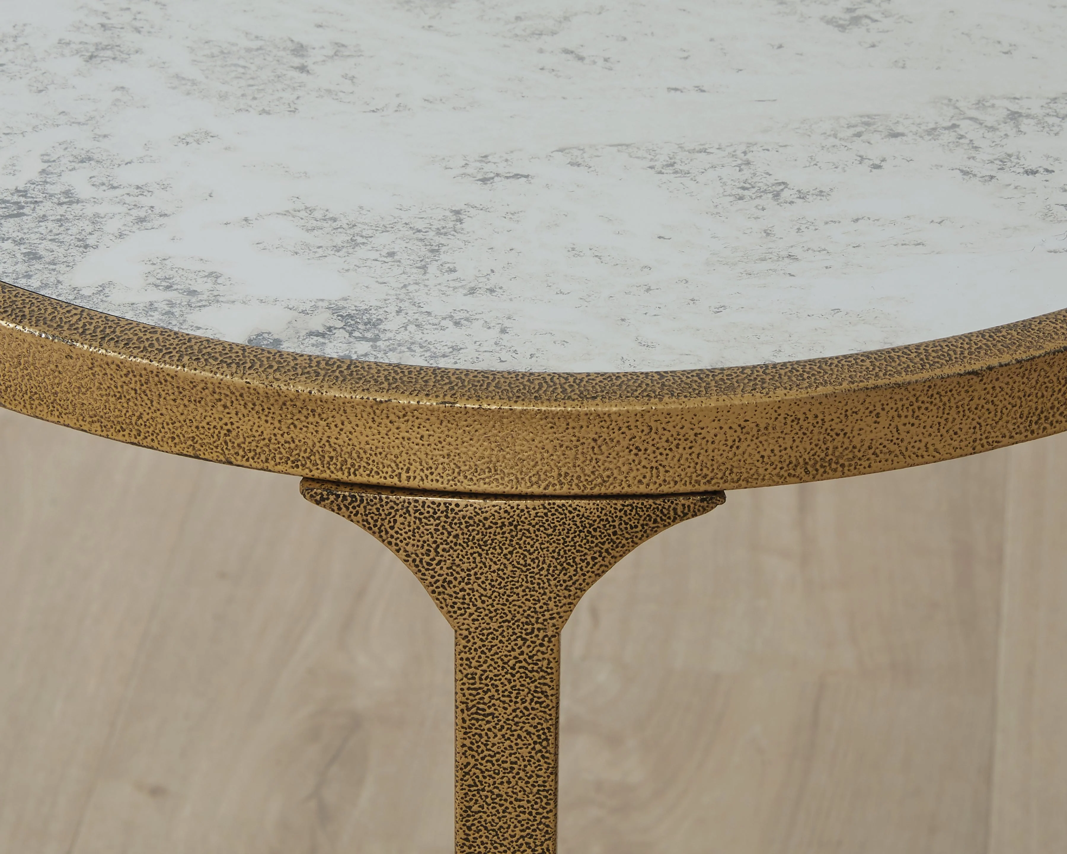 Korajane Antique Gold Round End Table (Online Special Price) - Image 5