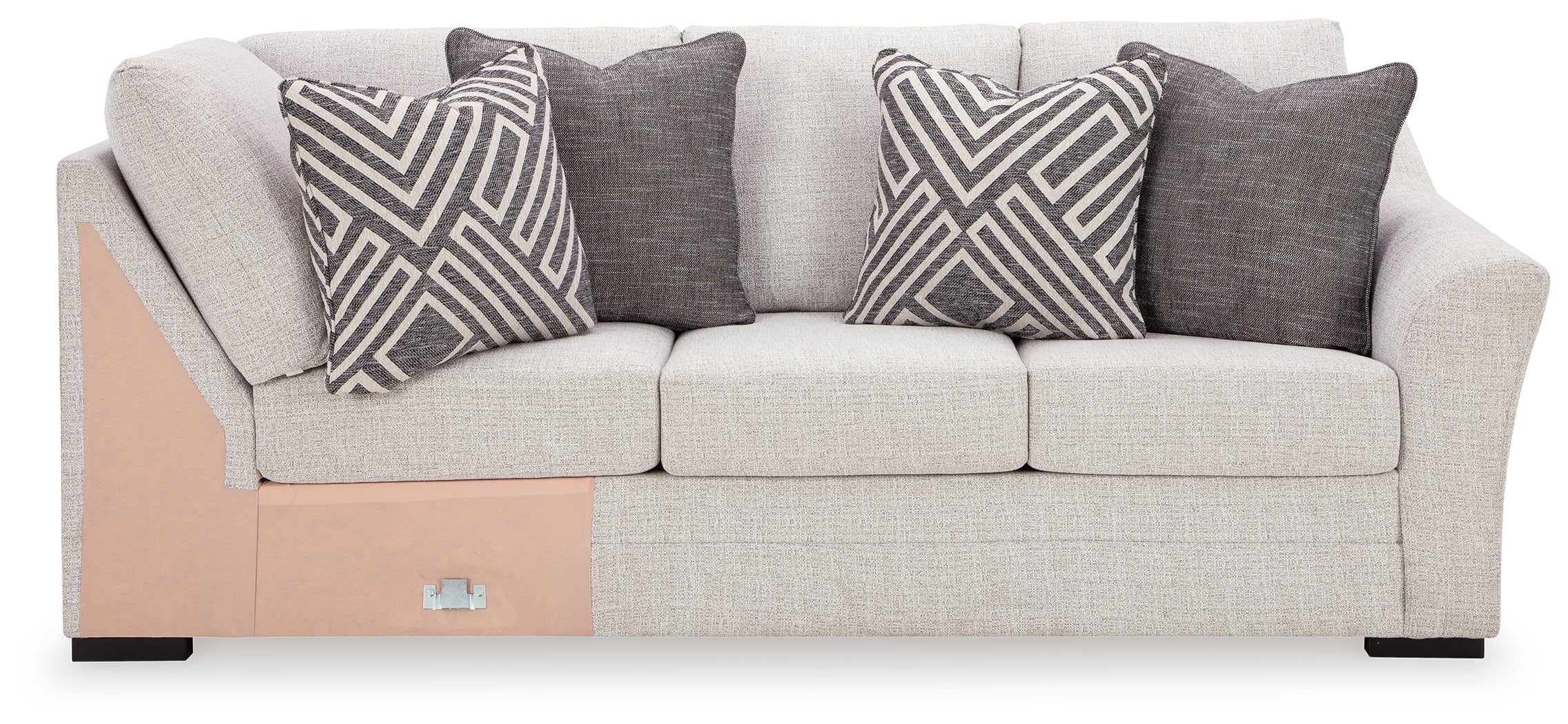 Koralynn Stone 3-Piece Sectional and Oversized Accent Ottoman - Image 11