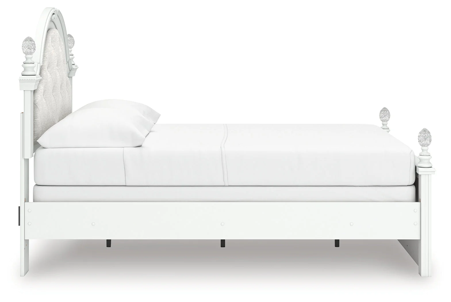 Kozlani White Full Upholstered Panel Bed (Online Special Price) - Image 6