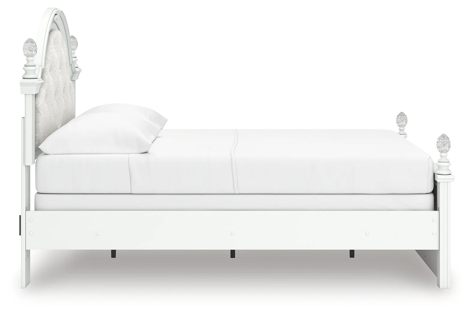 Kozlani White Full Upholstered Panel Bed - Image 6