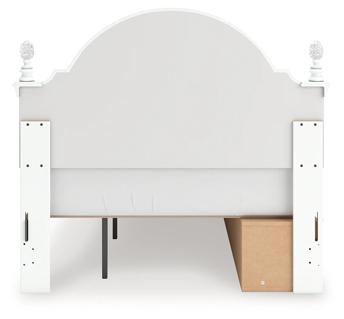 Kozlani White Full Upholstered Panel Storage Bed - Image 8