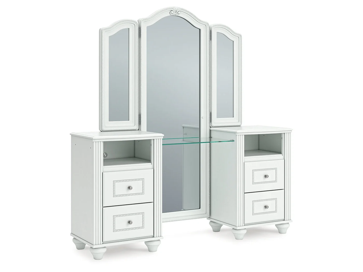 Kozlani White Vanity with Mirror