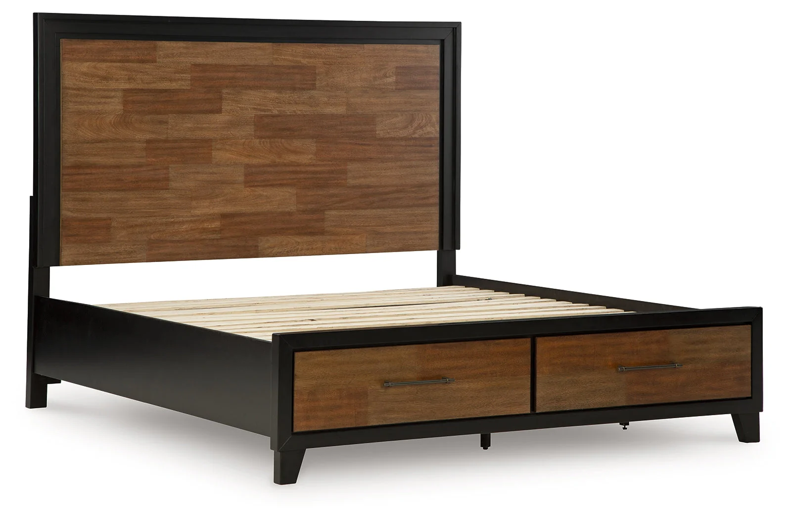 Kraeburn Brown/Black King Panel Storage Bed (Online Special Price) - Image 4