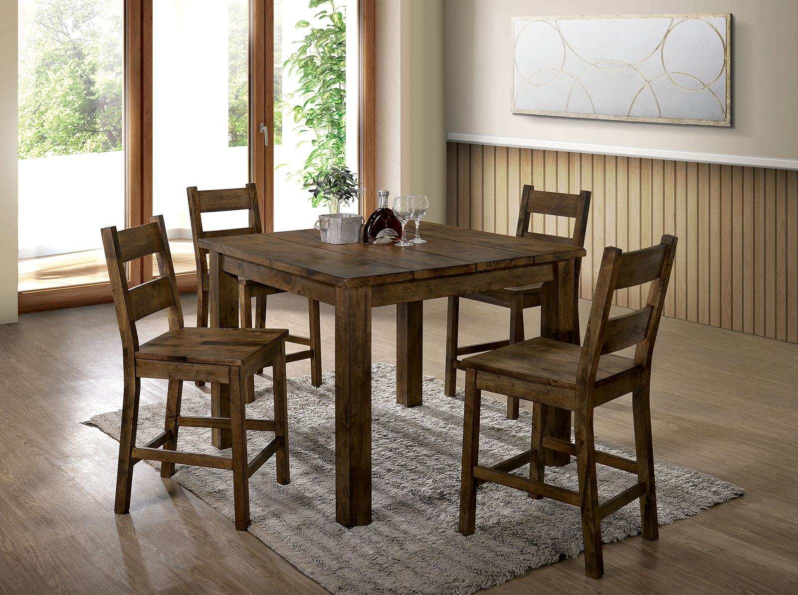 Kristen II Rustic Oak Counter Ht. Chair (Set of 2) - Image 2