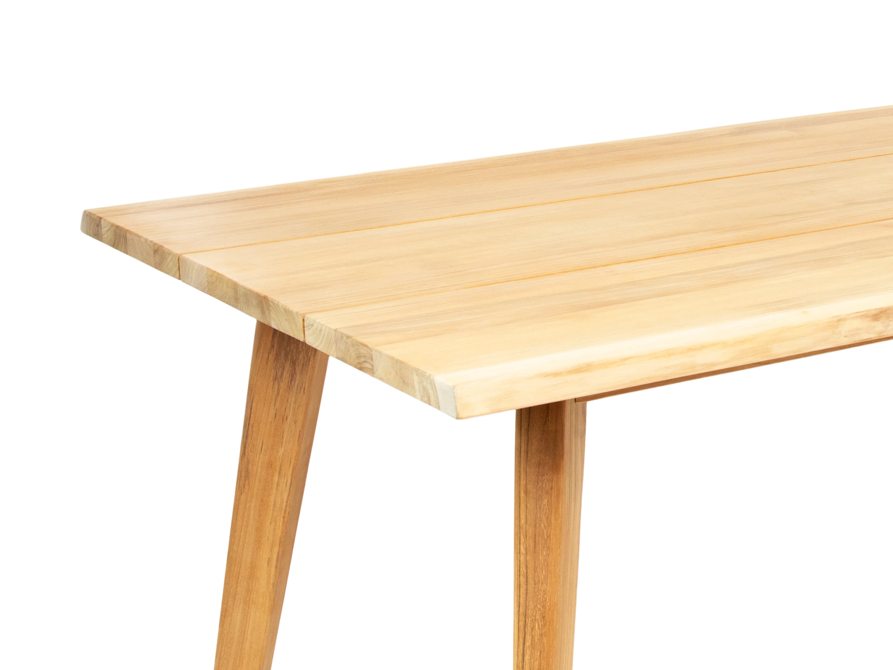 La Costa 84-inch Rectangular Teak Outdoor Wide-plank Dining Table - Image 3
