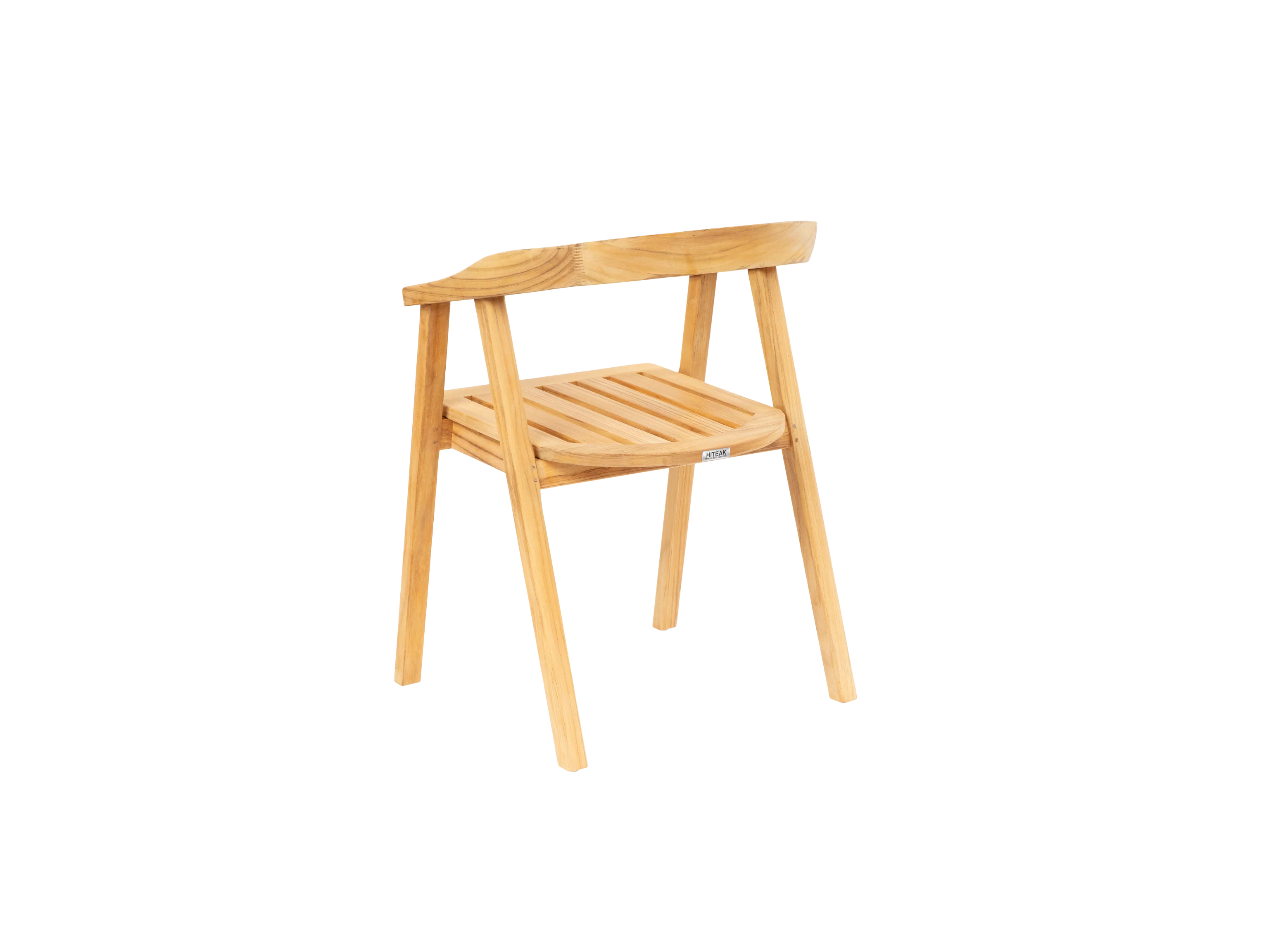 La Costa Teak Outdoor Barrel Back Dining Armchair - Image 2