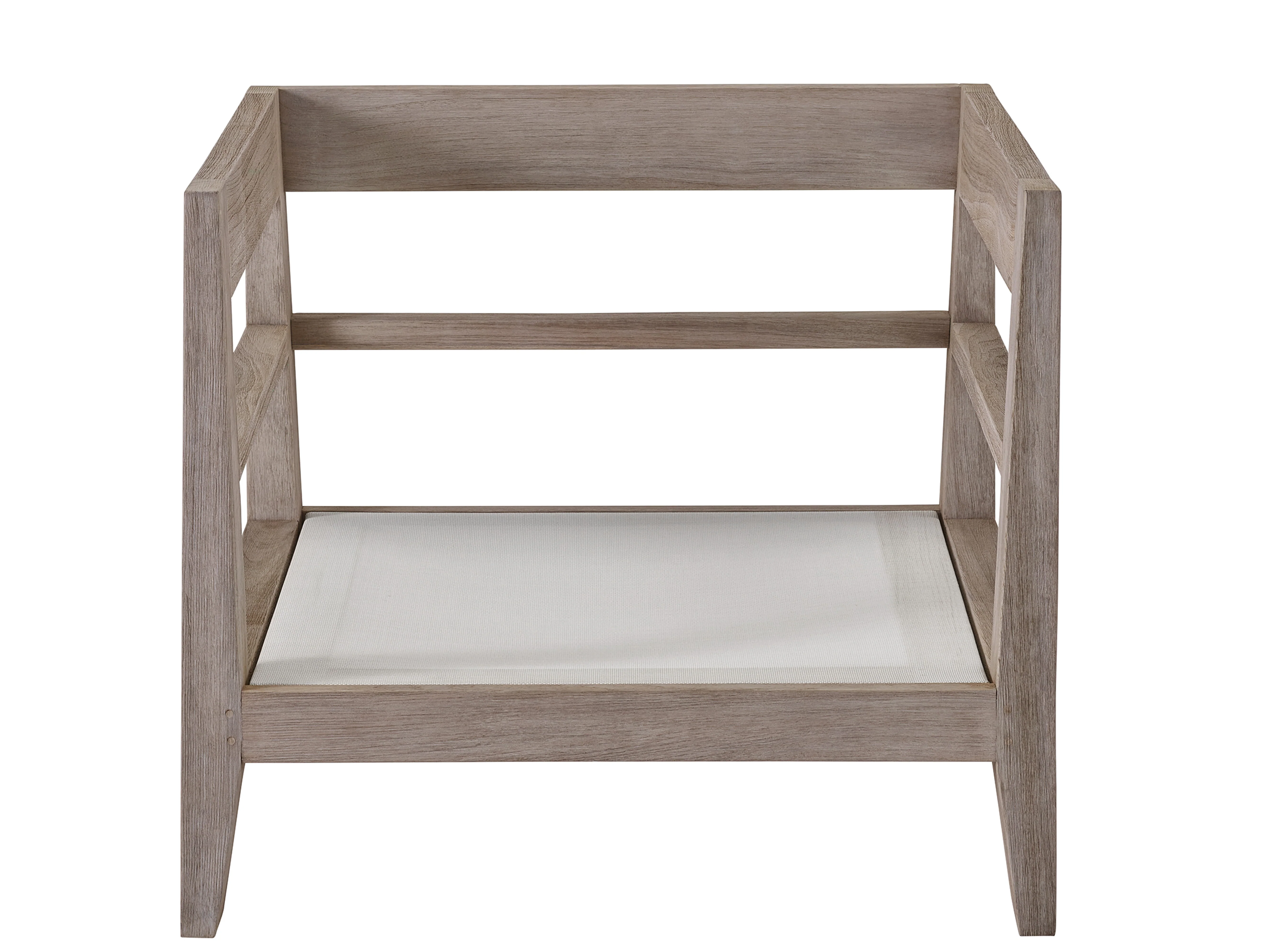 La Joalla Canvas Natural/Weathred Teak Lounge Chair - Image 5