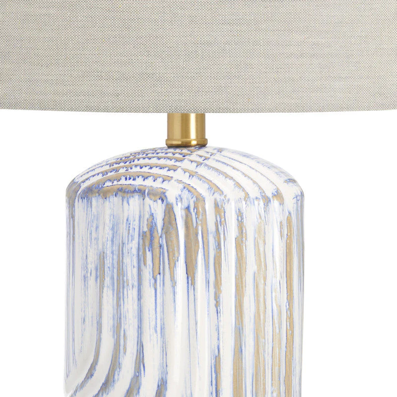 Lachlan White/Gold Table Lamp (Set of 2) - Image 2