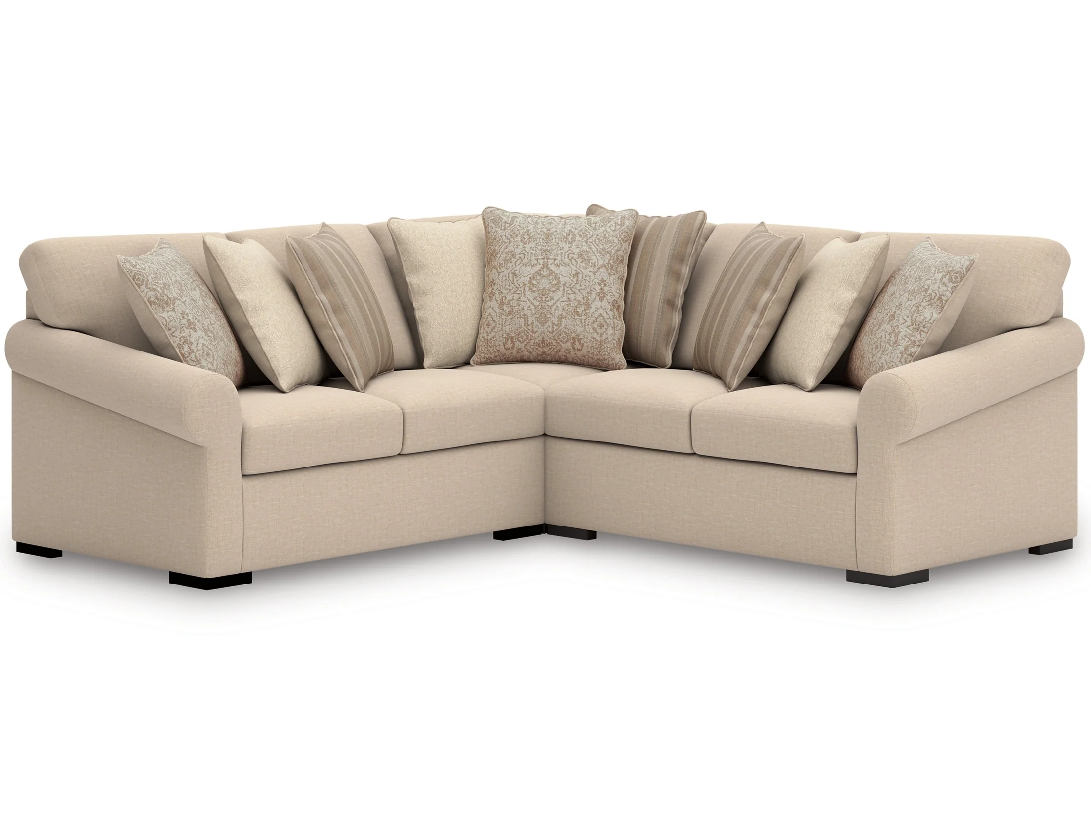 LadyMae Twill 3-Piece Sectional