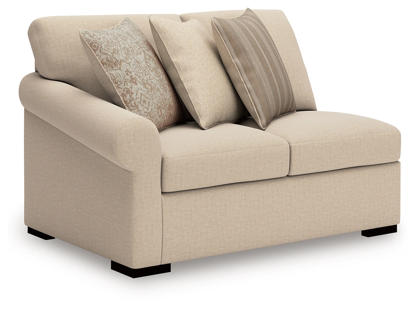 LadyMae Twill 5-Piece Sectional Right Chaise - Image 2