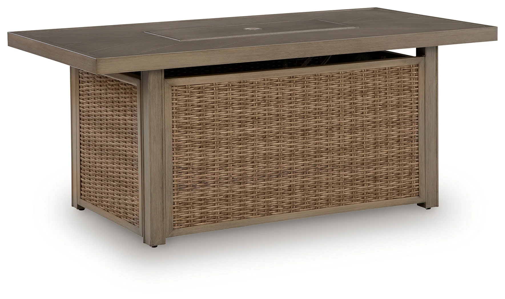 Laguna Heights Beige Outdoor Fire Pit Table - Image 4