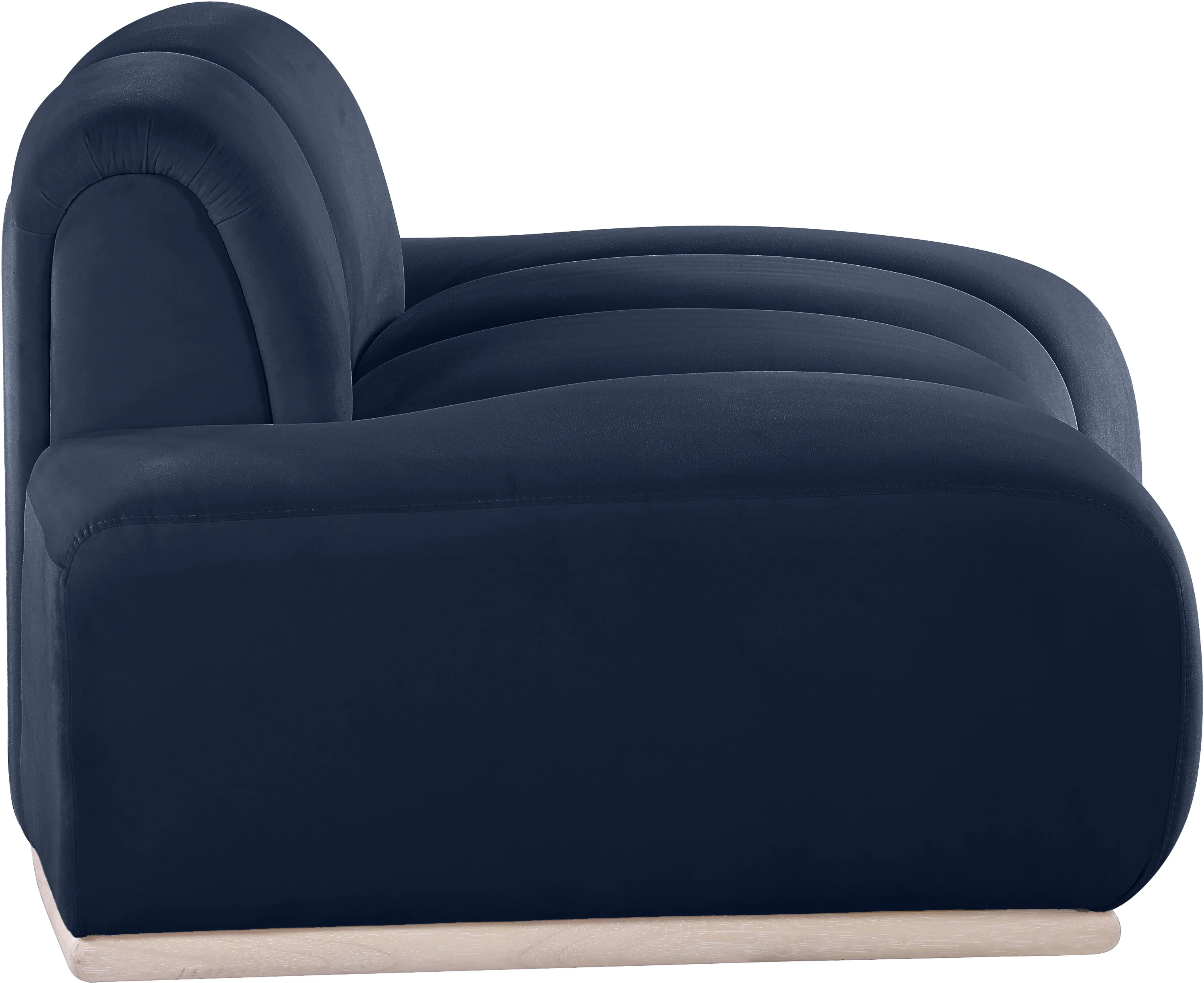 Laguna Navy/Natural Upholstered Chair - Image 4