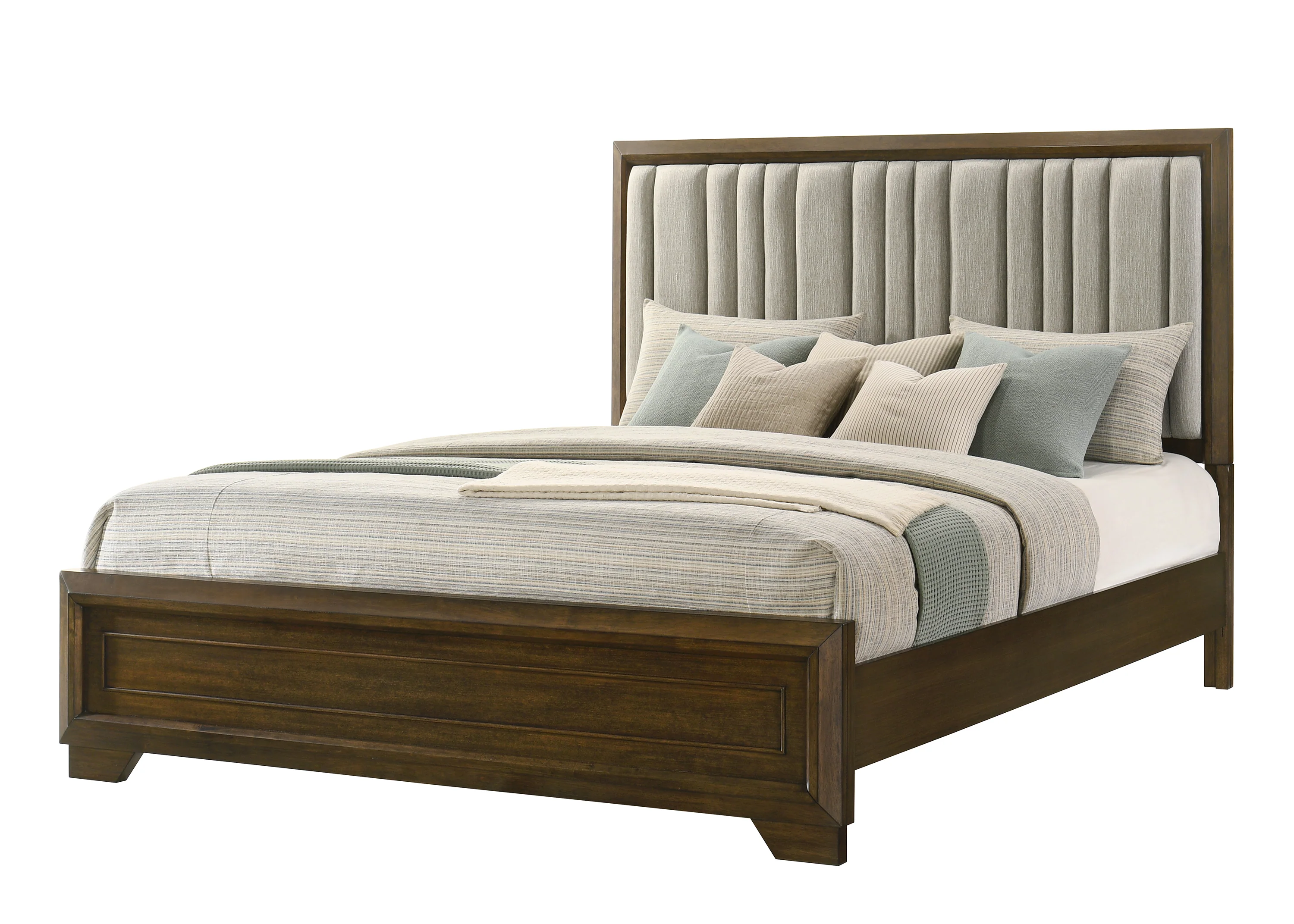 Lakecrest Brown King Panel Bed