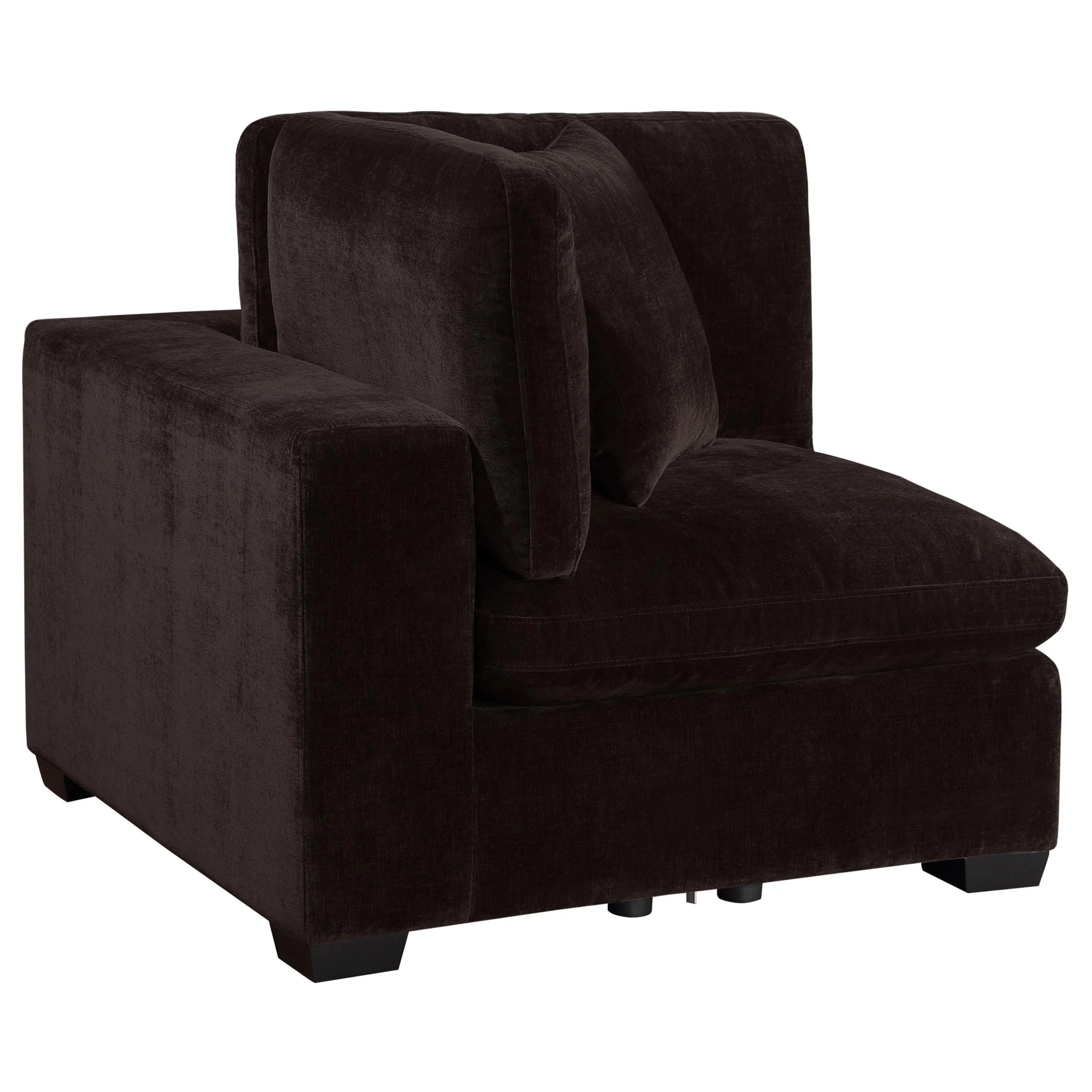 Lakeview Chocolate 6-piece Upholstered Modular Sectional - Image 4