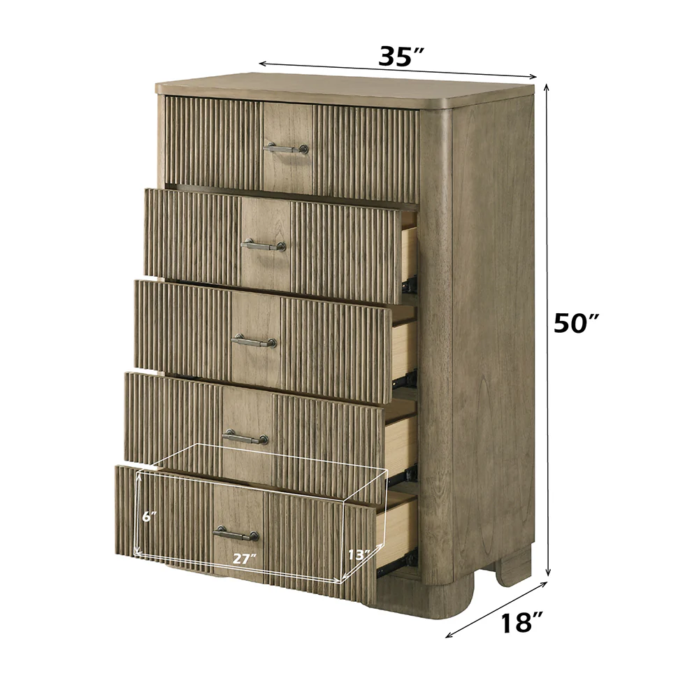 Lakkari Antique Oak Chest - Image 5