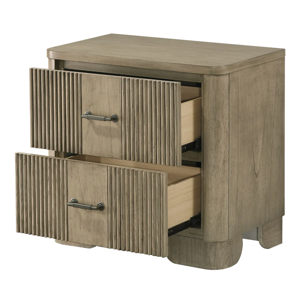 Lakkari Antique Oak Nightstand - Image 6