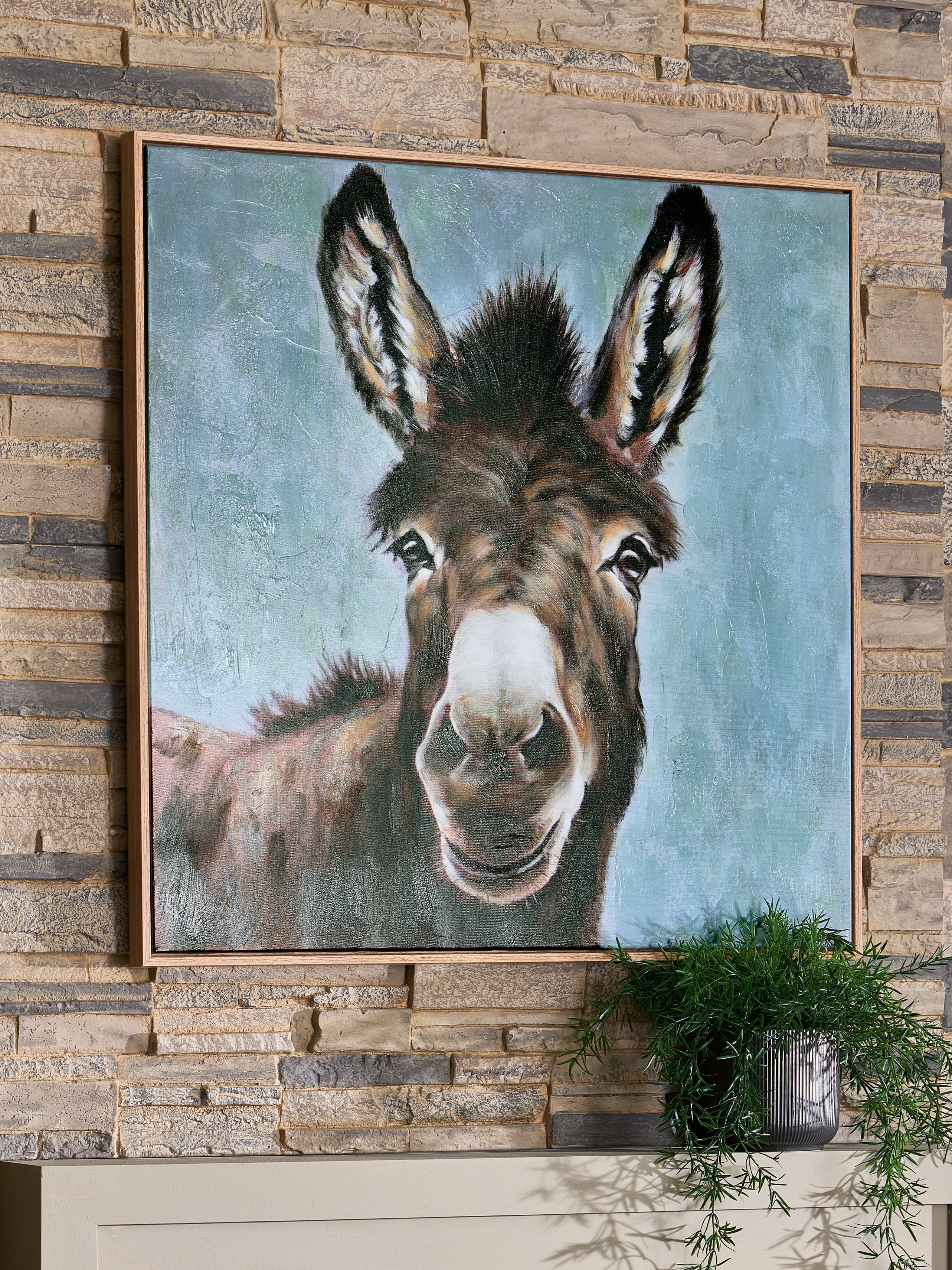 Landerton Brown/Blue/White Wall Art - Image 2