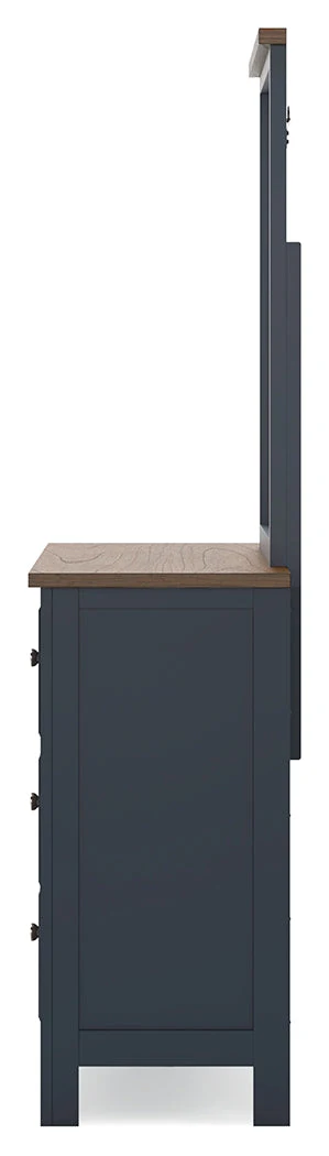 Landocken Brown/Blue Dresser and Mirror (Online Special Price) - Image 7