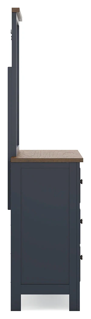 Landocken Brown/Blue Dresser and Mirror (Online Special Price) - Image 8