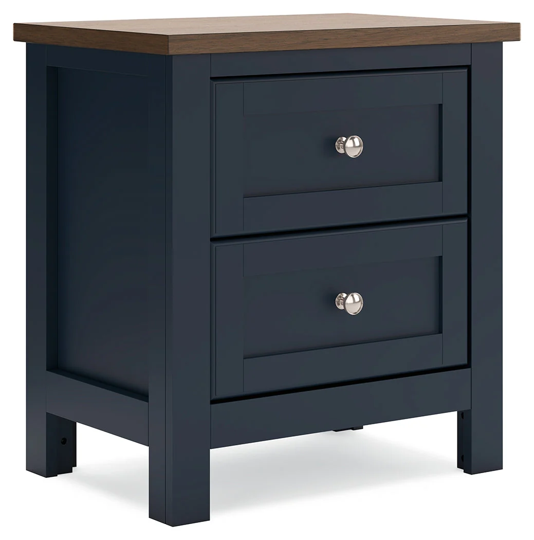 Landocken Brown/Blue Twin Panel Bedroom Set with Dresser, Chest and Nightstand (Online Special Price) - Image 23