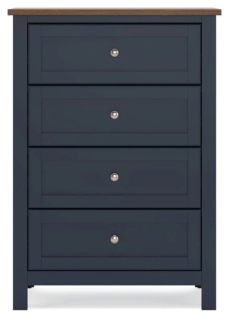 Landocken Brown/Blue Twin Panel Bedroom Set with Dresser, Chest and Nightstand (Online Special Price) - Image 9