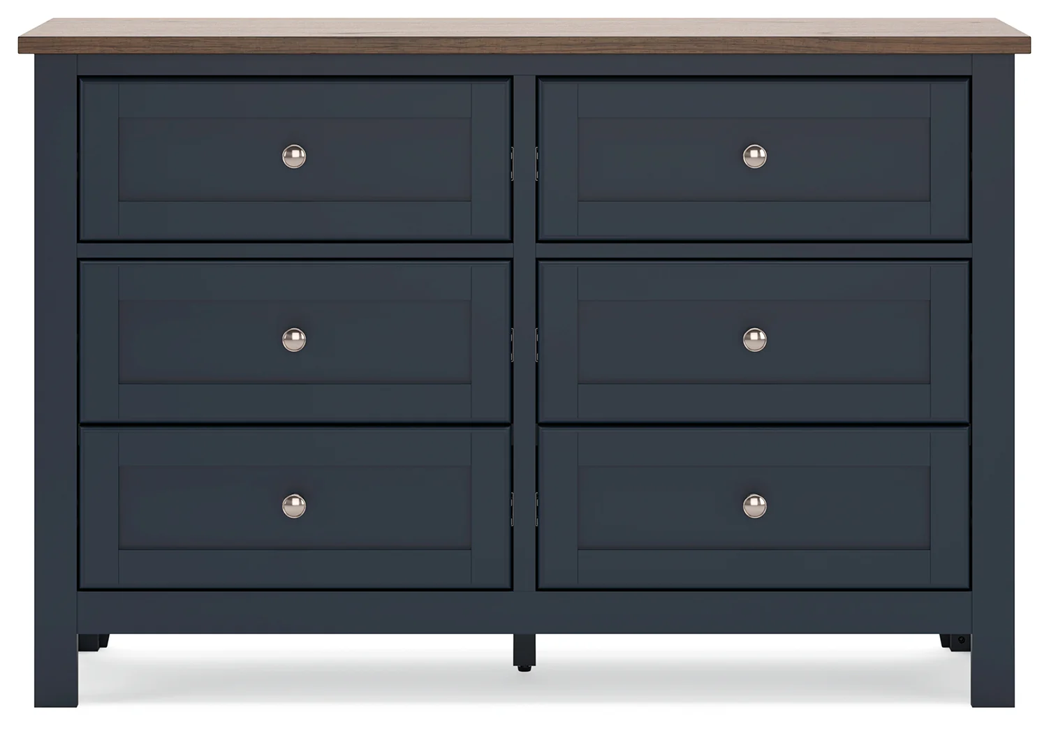 Landocken Brown/Blue Twin Panel Bedroom Set with Dresser, Chest and Nightstand - Image 2