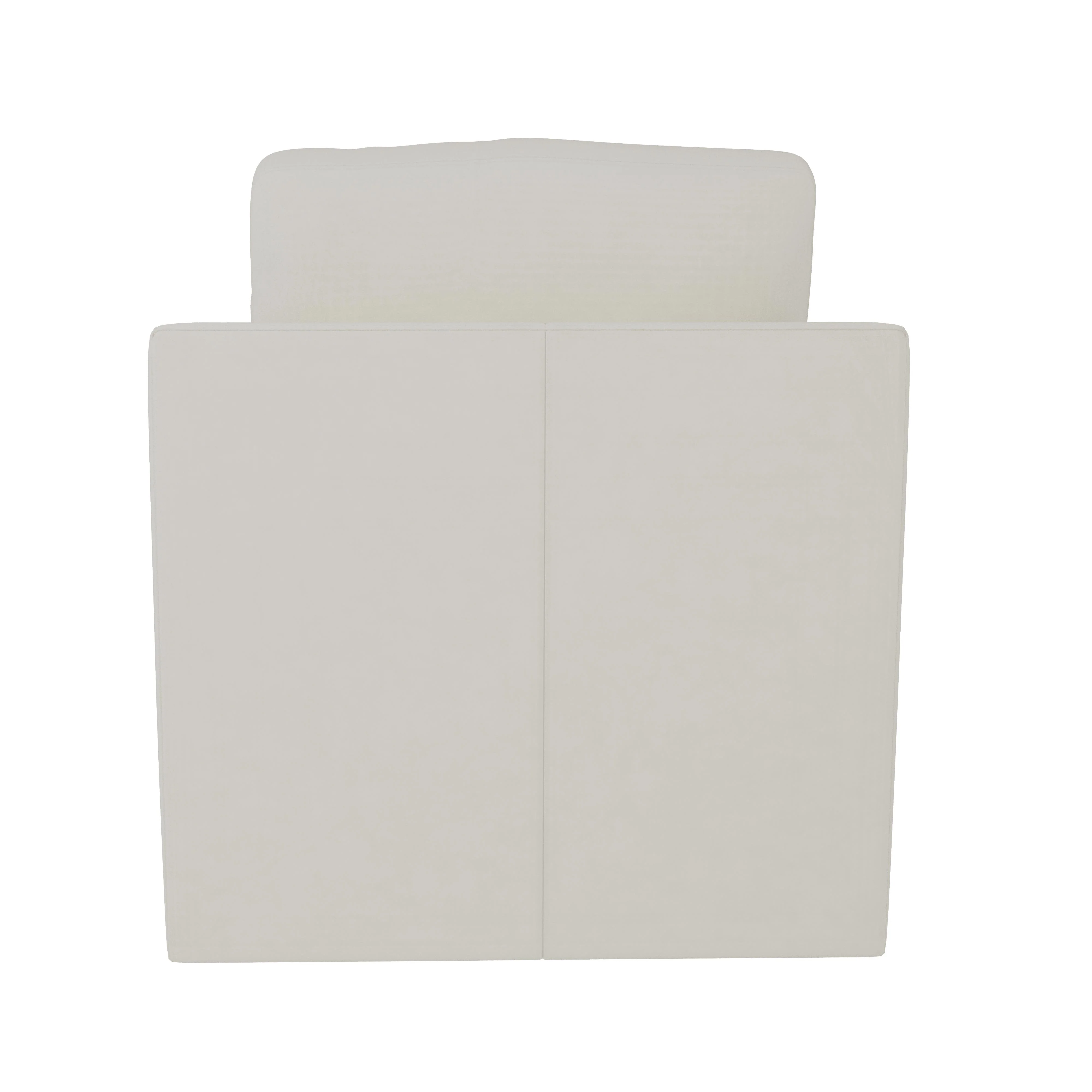 Landry Beige Leather Swivel Chair - Image 4