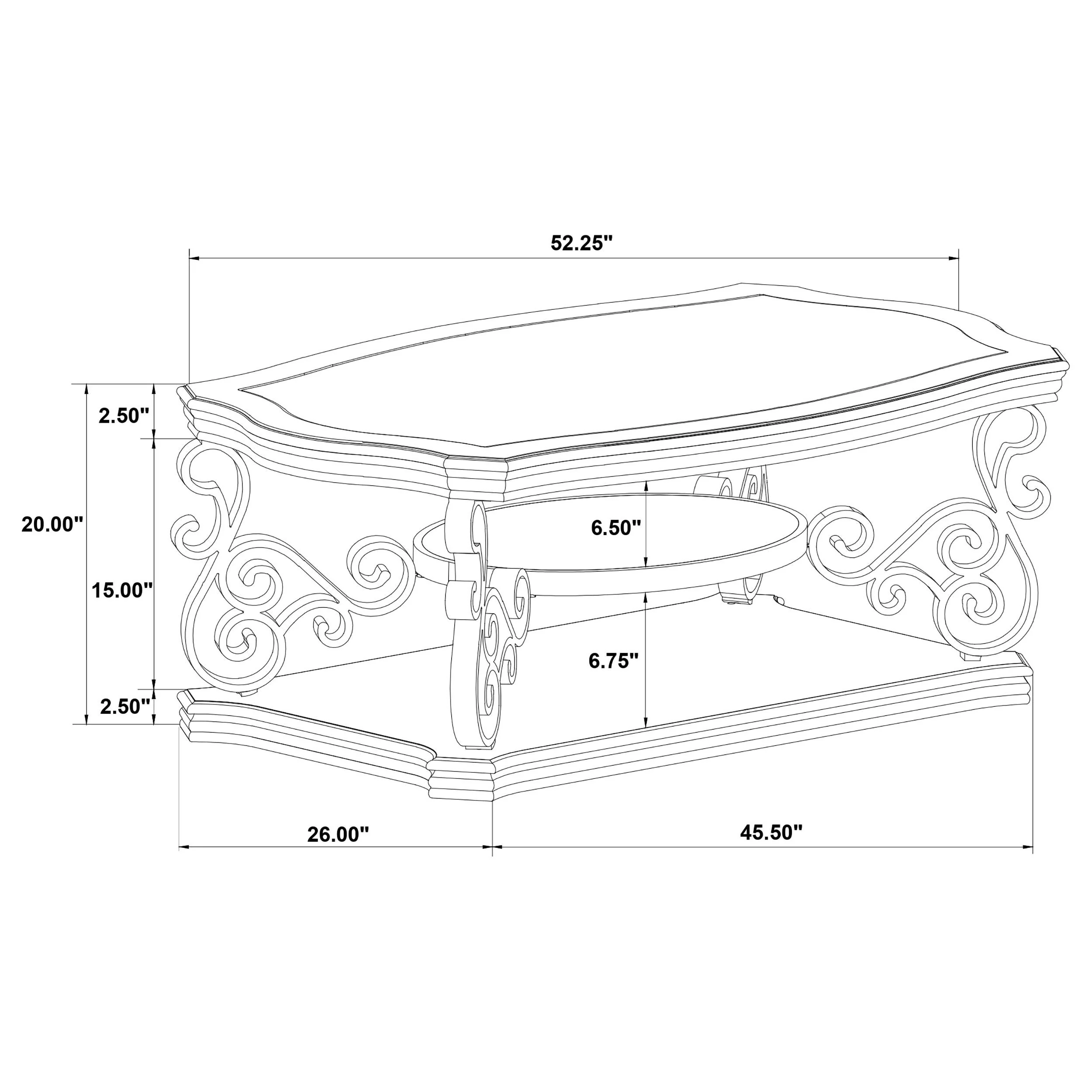 Laney Dark Merlot 3-piece Glass Top Coffee and End Table Set - Image 11