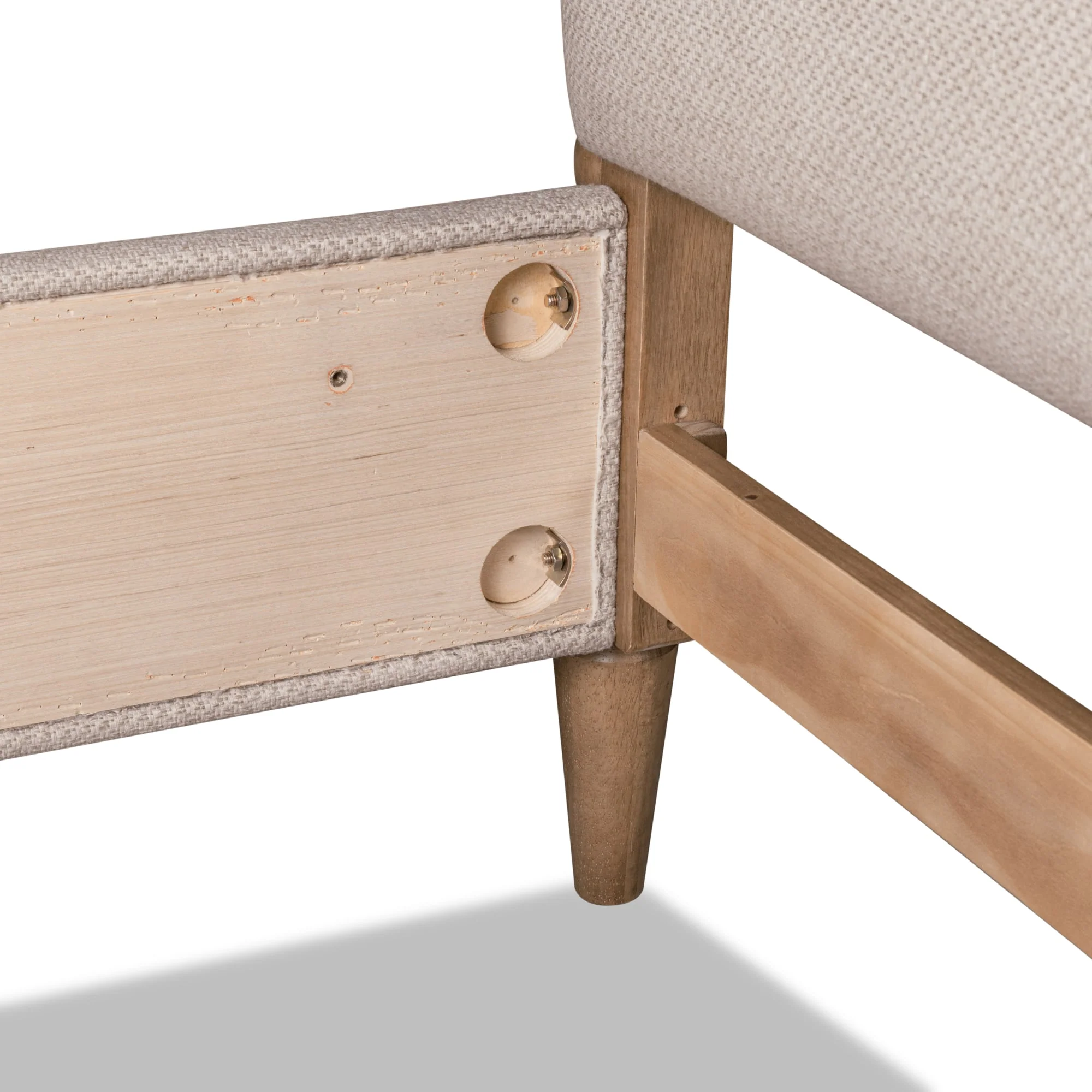 Langley Honey Wheat/Autumn Forest Upholstered California King Bed - Image 9