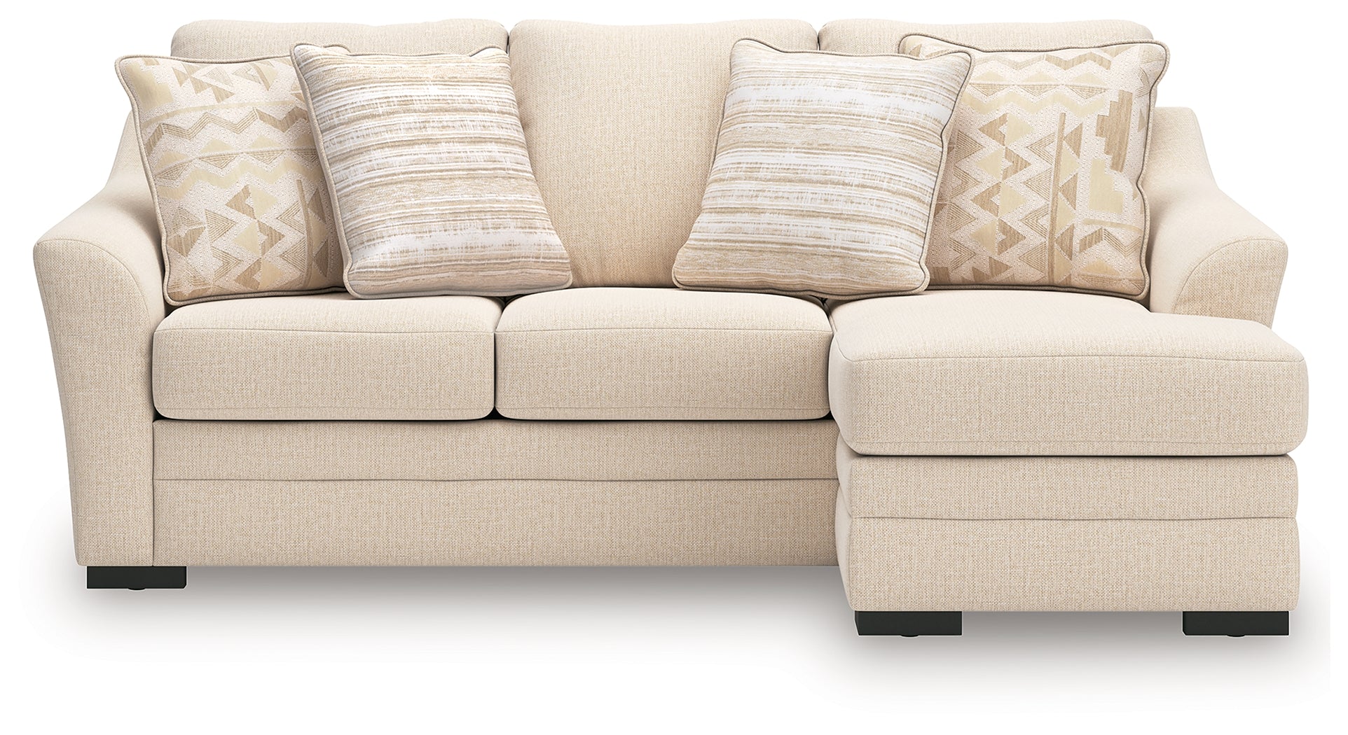 Lango Jute Queen Sofa Chaise Sleeper - Image 4