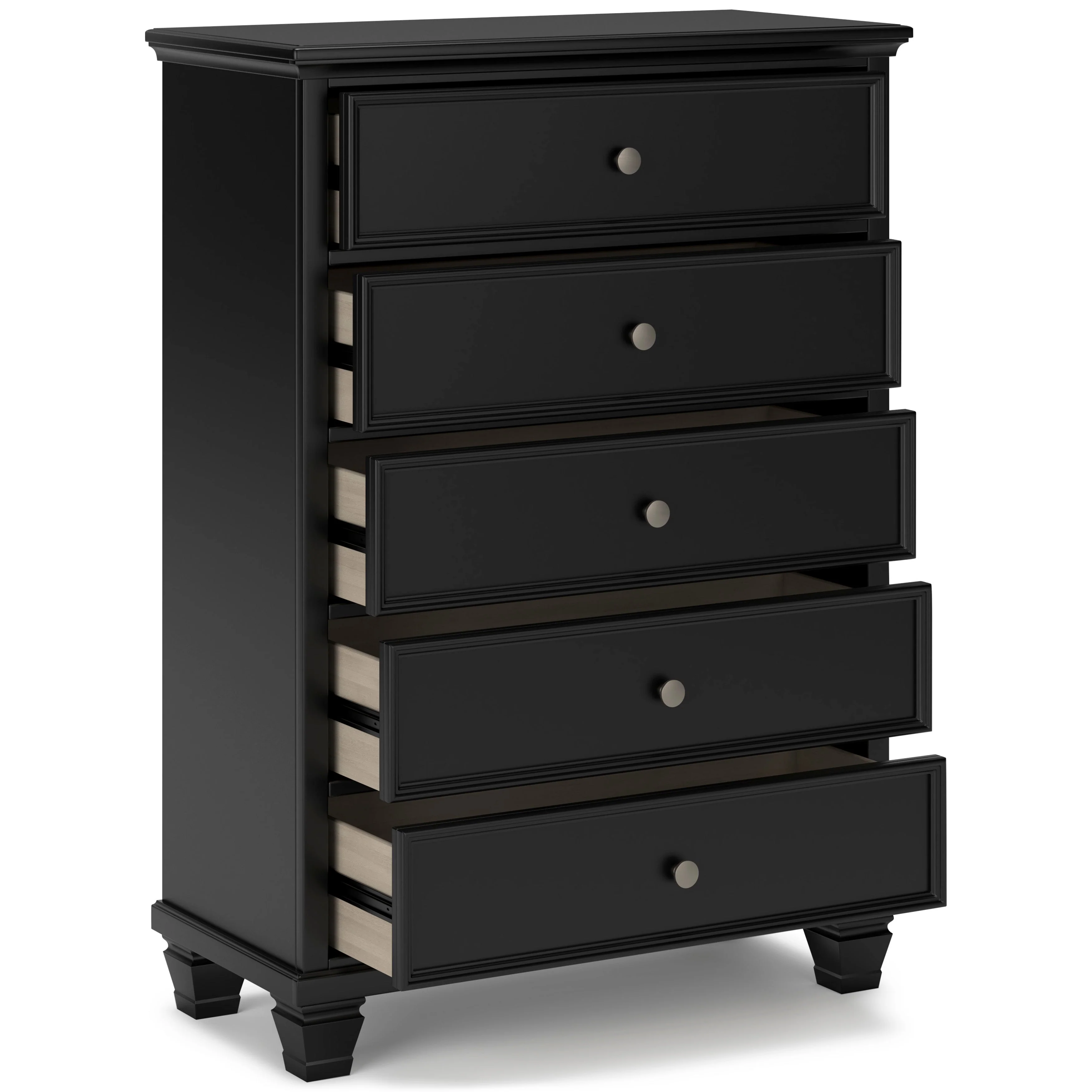 Lanolee Black California King Panel 6-Piece Bedroom Set w/ 2 Nightstands (Online Special Price) - Image 30