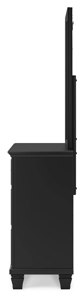 Lanolee Black King Panel Bedroom Set with Dresser, Mirror and 2 Nightstands (Online Special Price) - Image 7