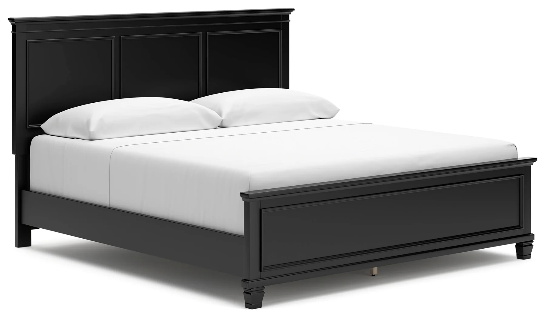 Lanolee Black King Panel Bedroom Set with Dresser, Mirror and 2 Nightstands - Image 10