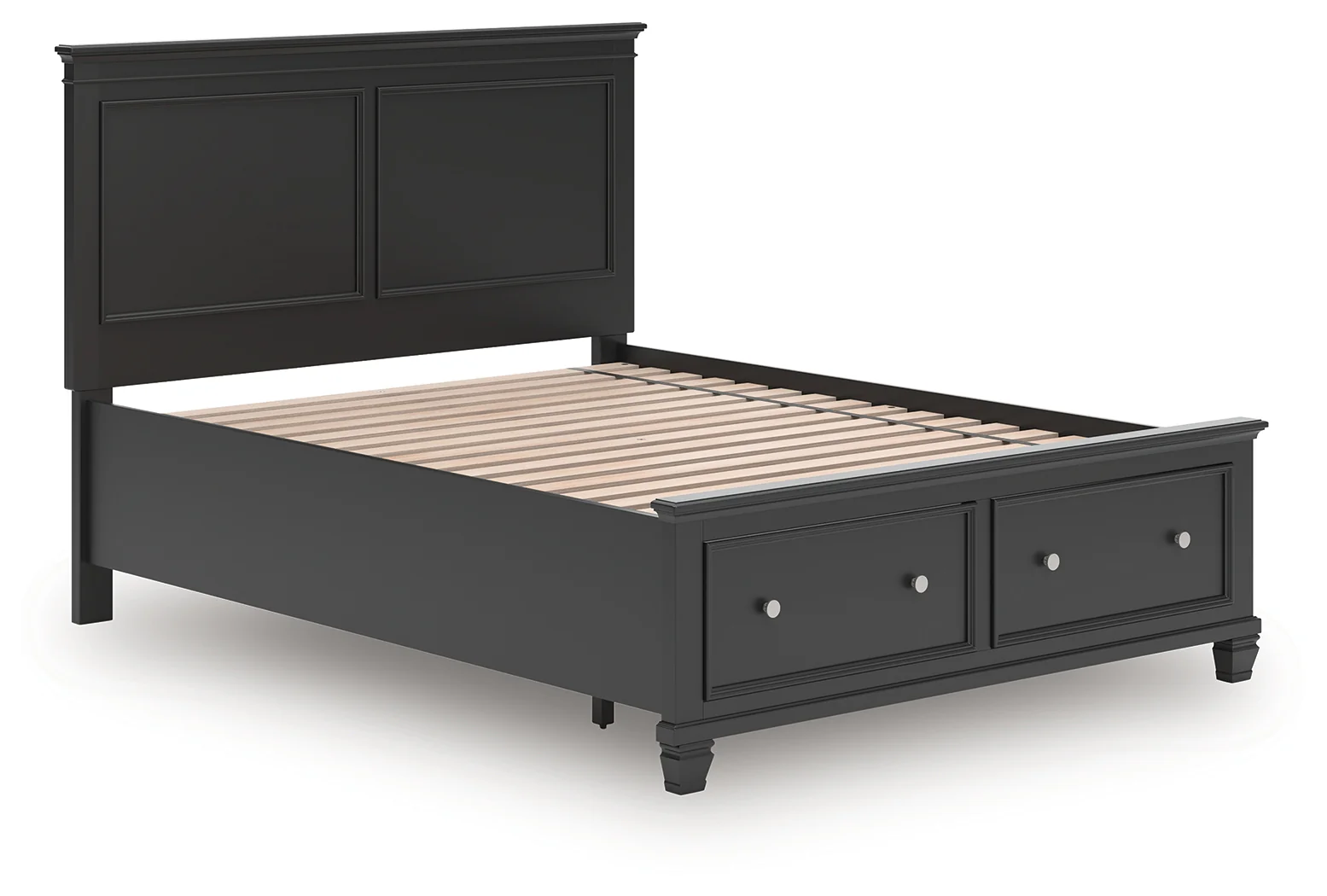 Lanolee Black Queen Panel Storage Bed - Image 4