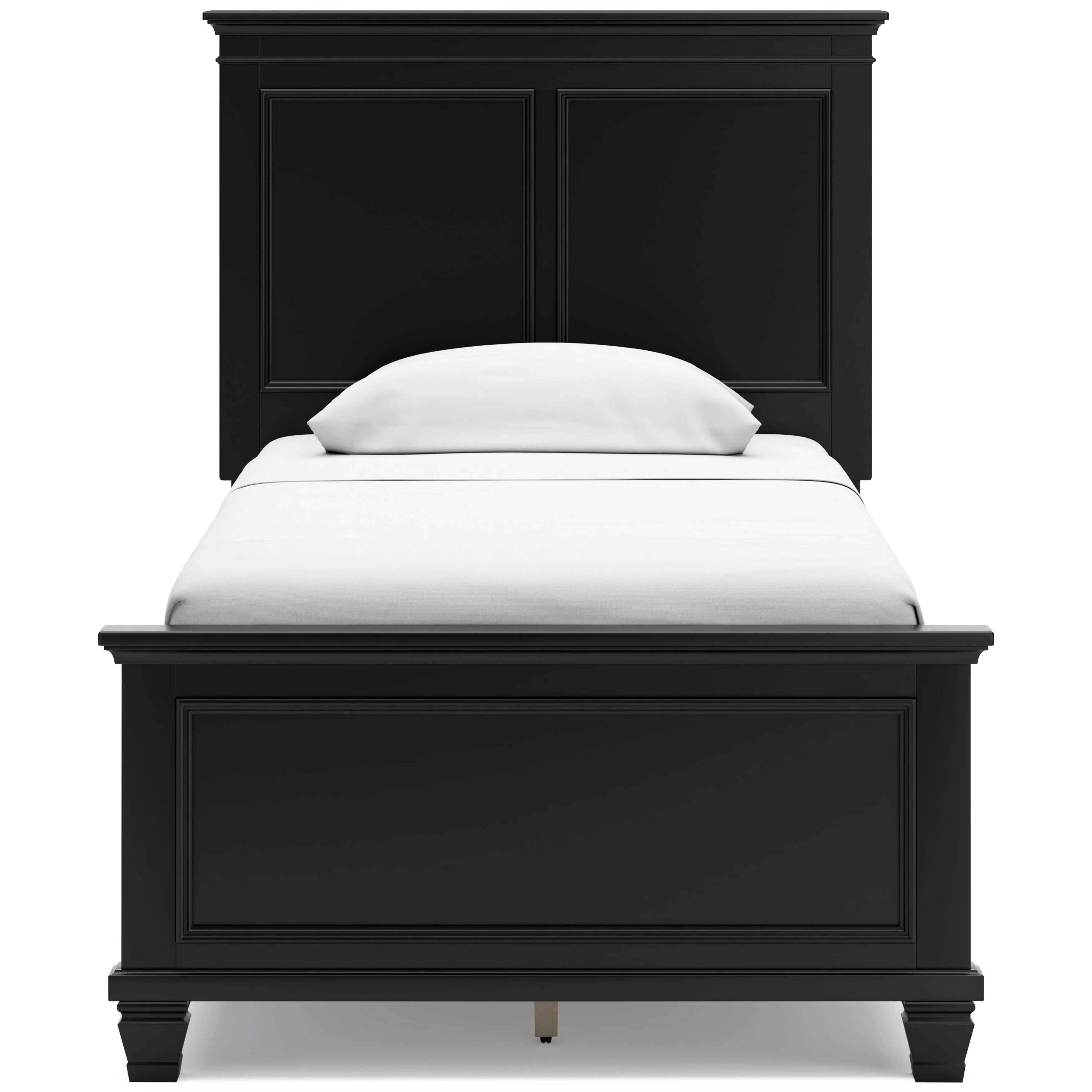 Lanolee Black Twin Panel 5-Piece Bedroom Set w/ 2 Nightstands (Online Special Price) - Image 7