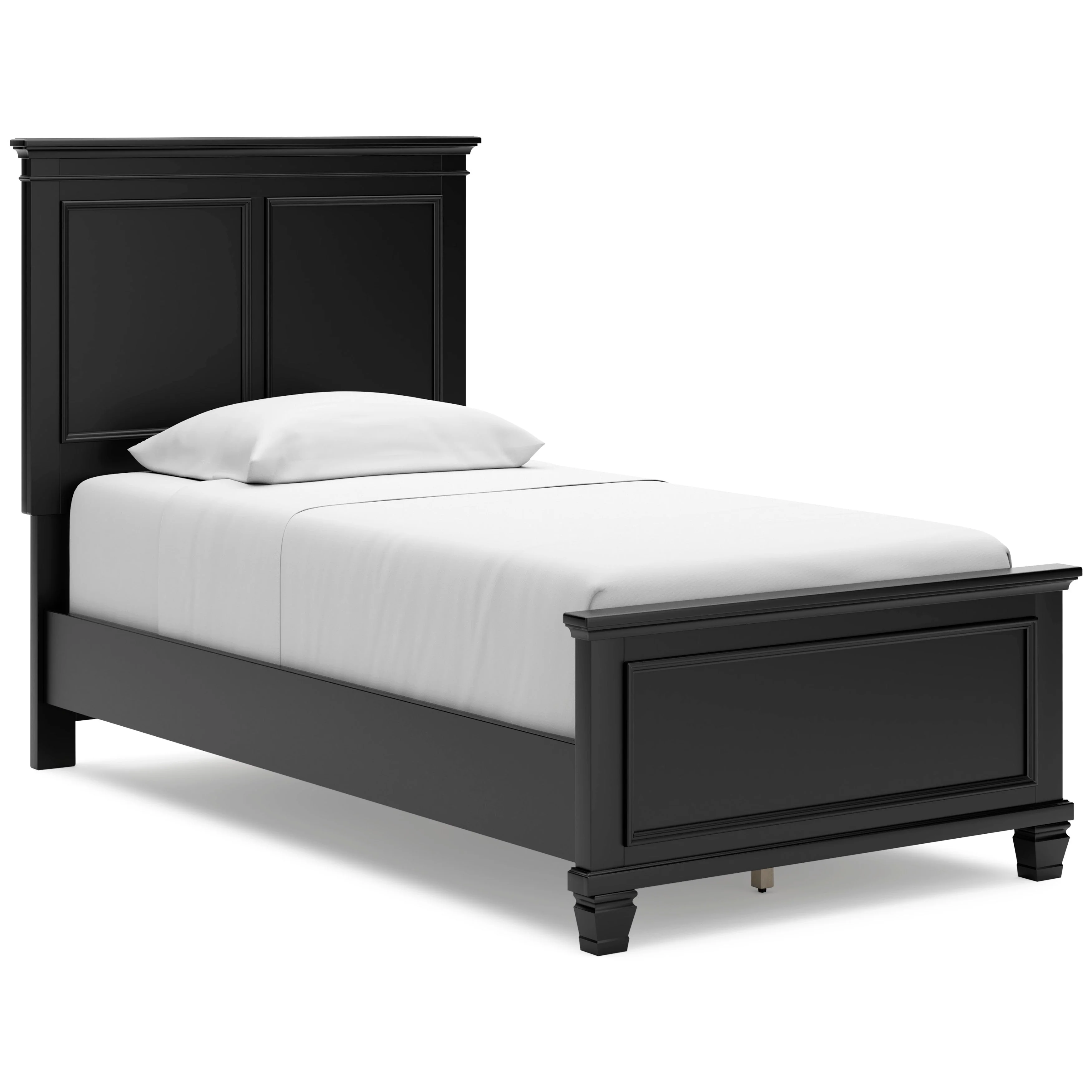 Lanolee Black Twin Panel 6-Piece Bedroom Set w/ 2 Nightstands (Online Special Price) - Image 5