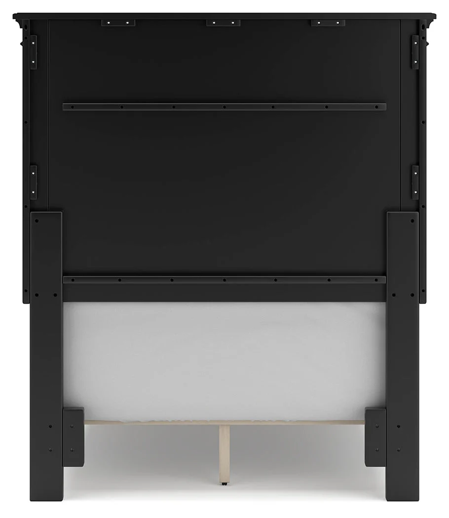 Lanolee Black Twin Panel Bedroom Set with Chest (Online Special Price) - Image 14