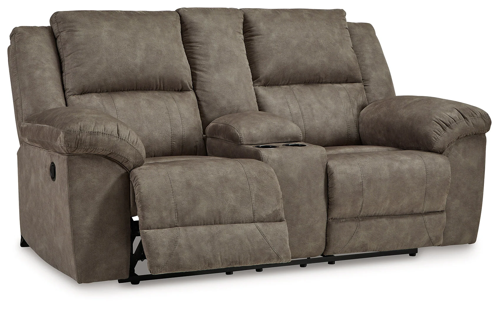 Laresview Fossil Reclining Loveseat w/Console (Online Special Price) - Image 3