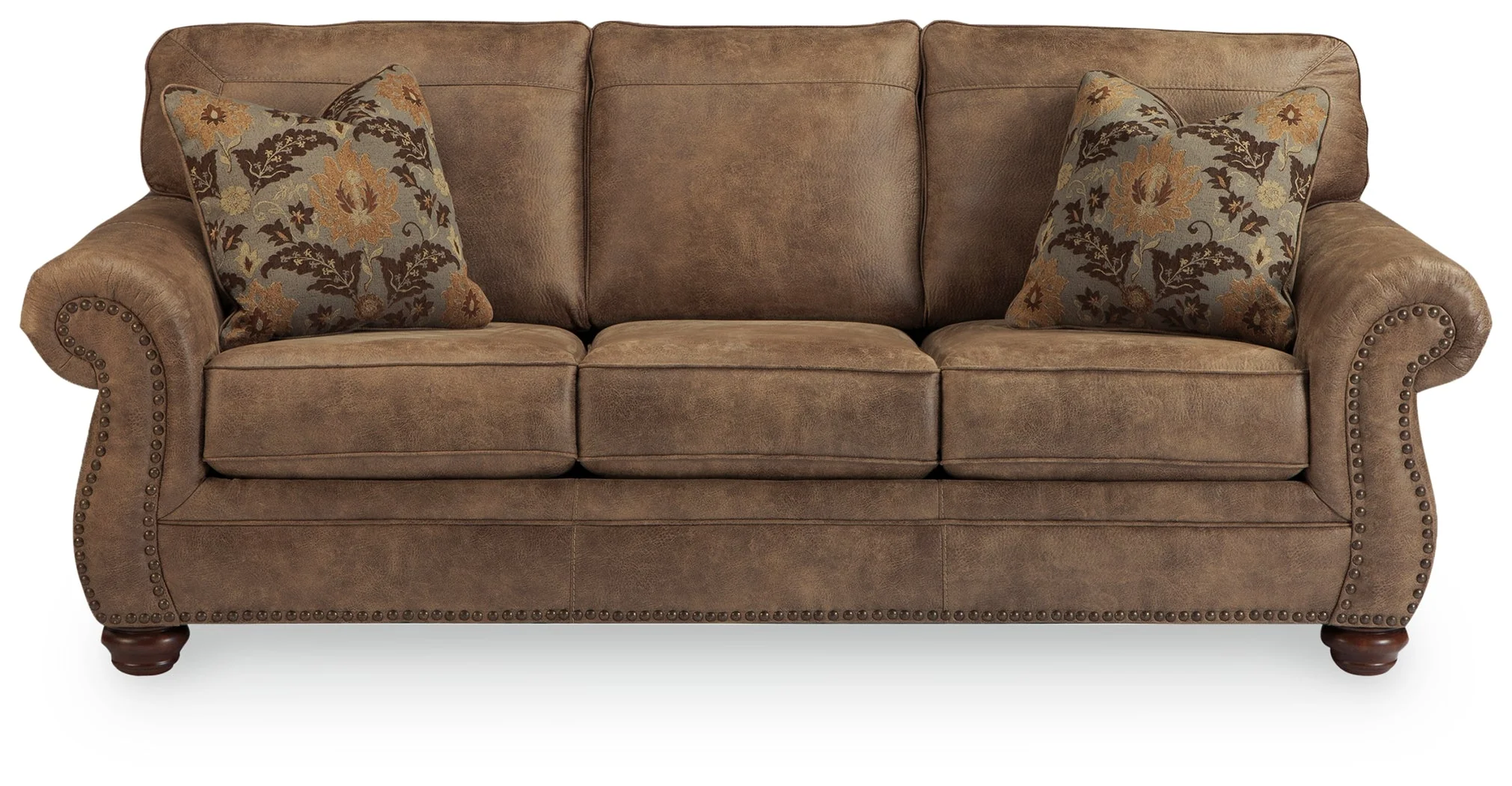 Larkinhurst Earth Faux Leather Sofa - Image 2