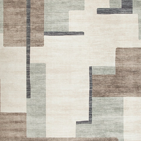 Larkport Cream/Brown/Gray Washable Large Rug - Image 5