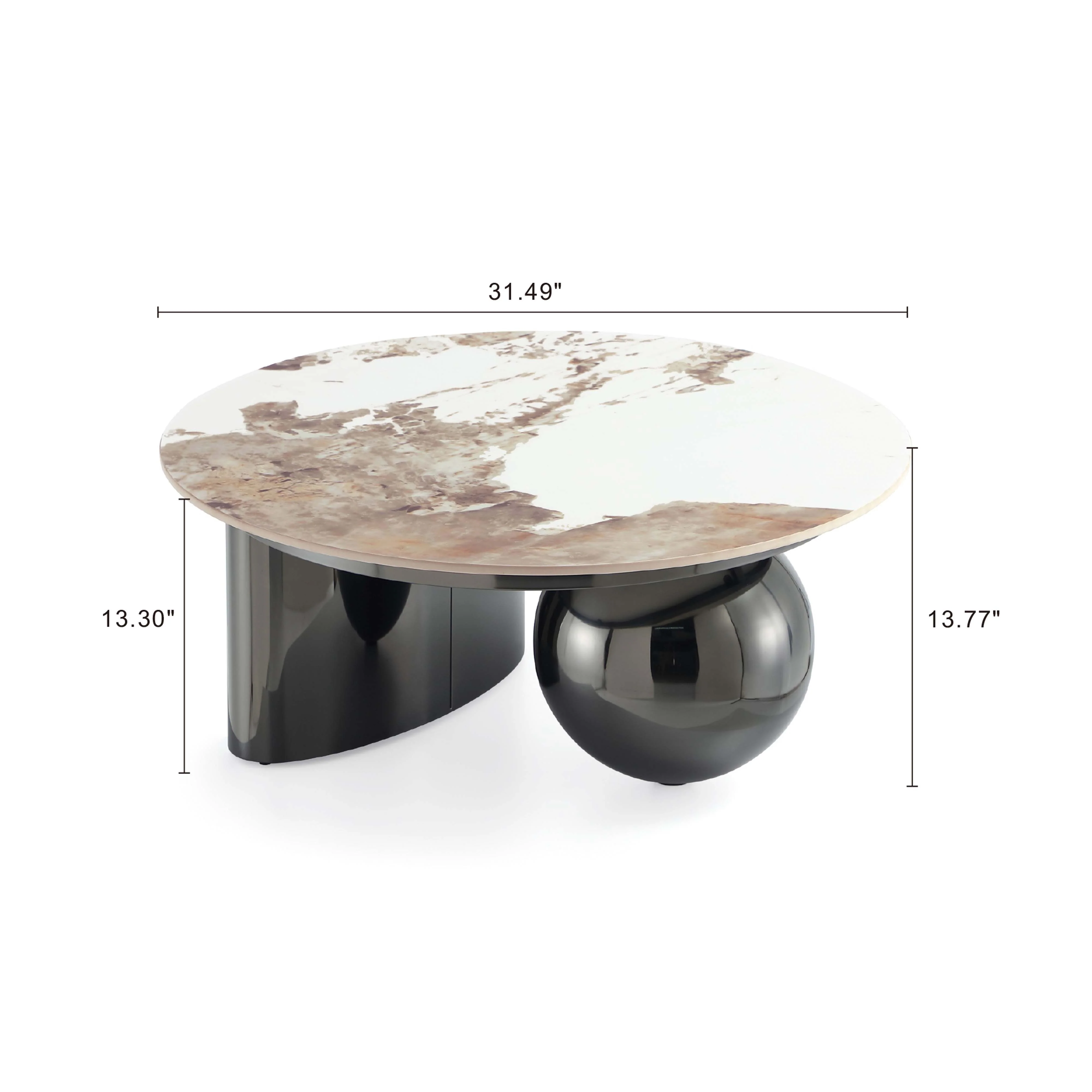 Laurel Coffee Table and End Table in Black (set of 2) - Image 3