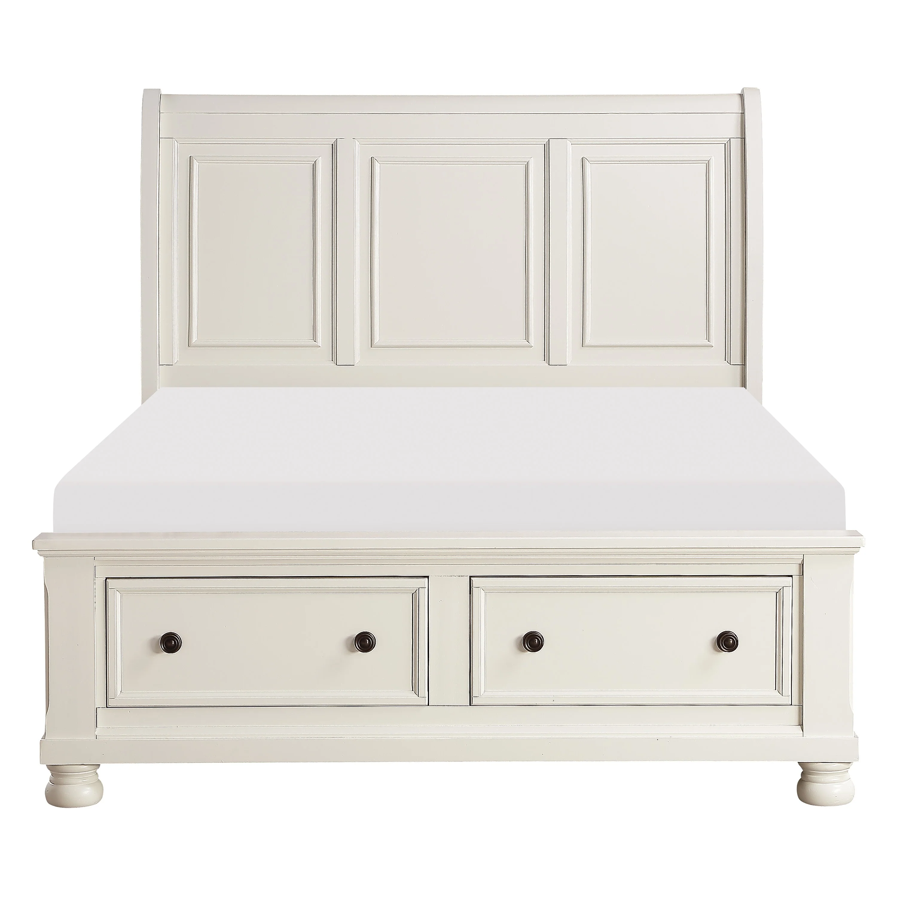 Laurelin Antique Dark Bronze/ White 4-piece Queen Bedroom Set - Image 3