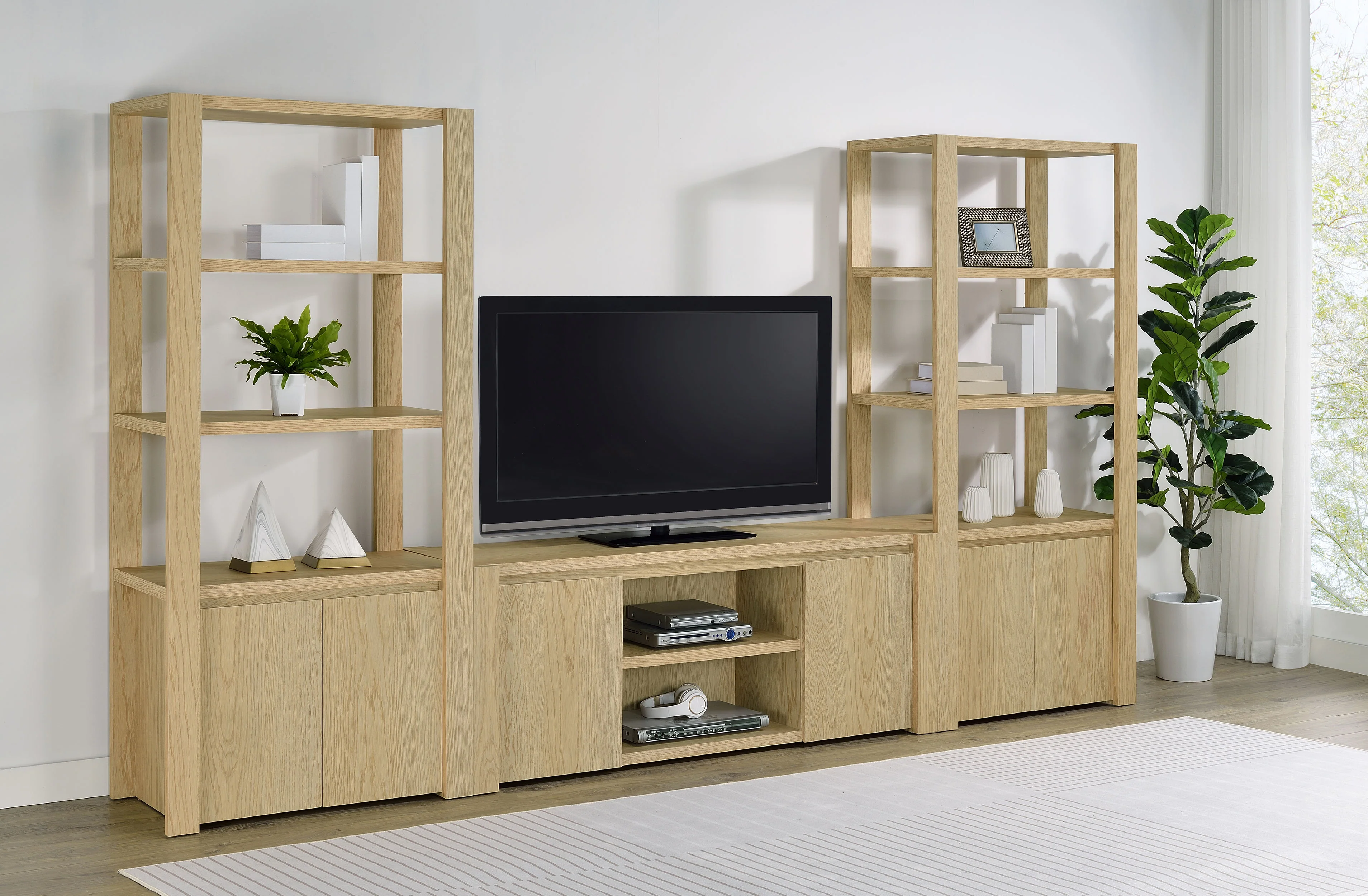 Laurelton Light Oak 60-inch 2-door TV Stand Media Console - Image 12