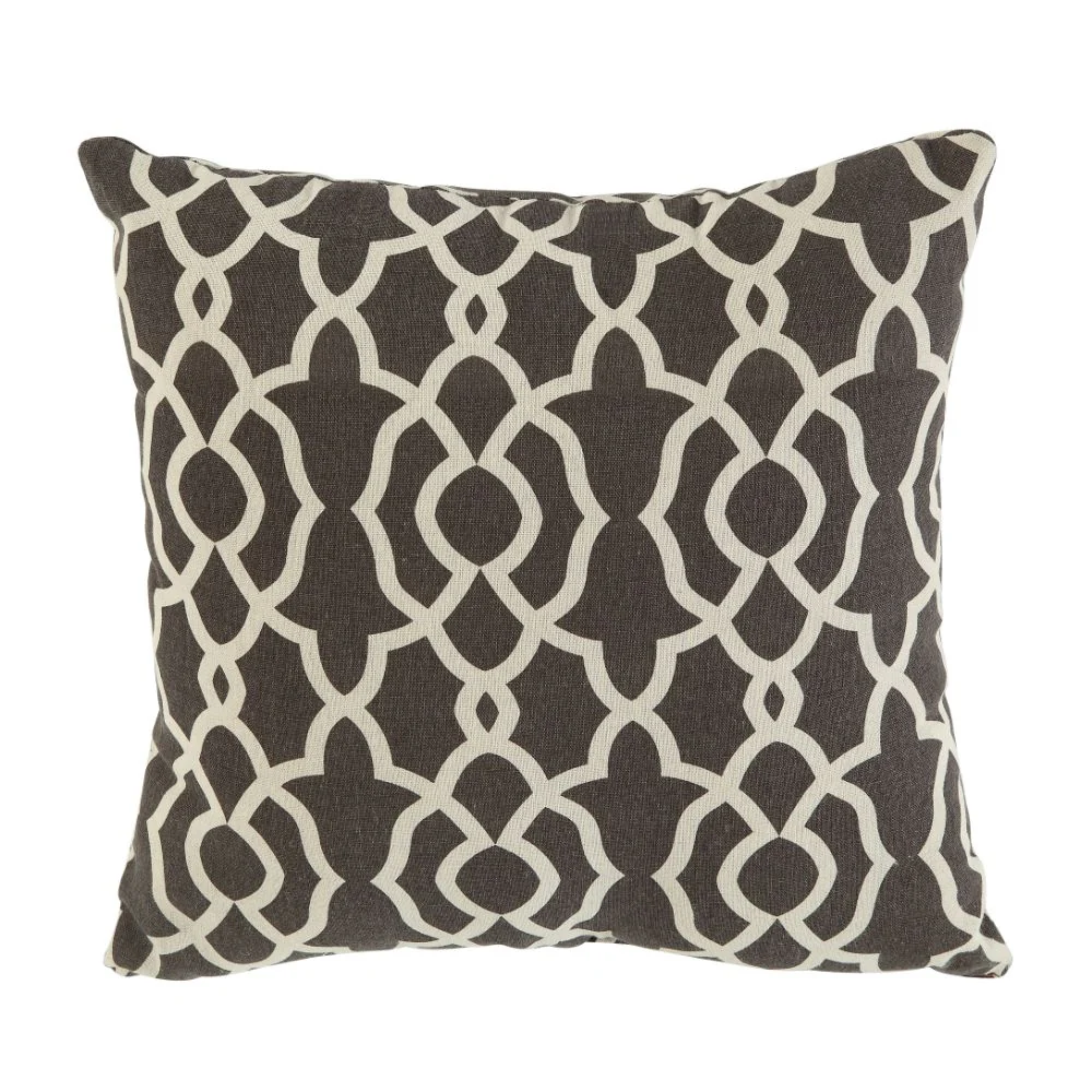 Laurissa Taupe Gray Sectional Sofa & Ottoman W/2 Pillows - Image 2