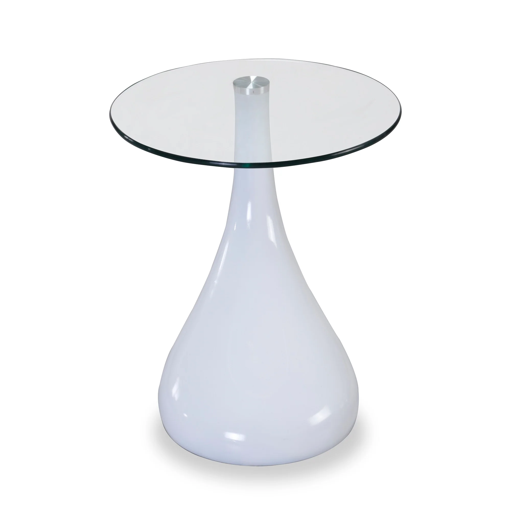 Lava Accent Table in White - Image 4