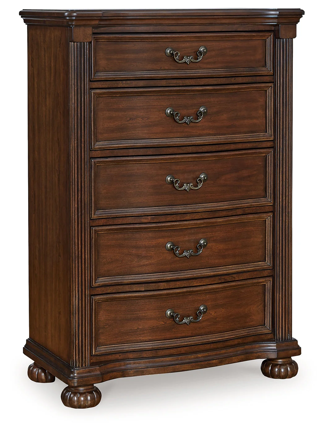 Lavinton Brown King Poster Bed & Dresser & Mirror & Chest & 2 Nightstands (Online Special Price) - Image 4